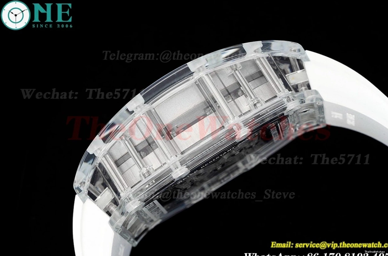 RM56-02 44mm Strap Tourb on Skeleton Dial White RMF Rubber 0314